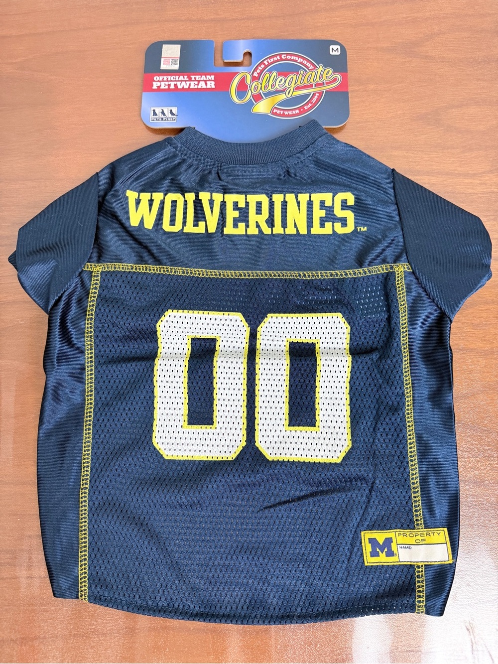 Pets First Collegiate Dog Jersey University of Michigan M NWT